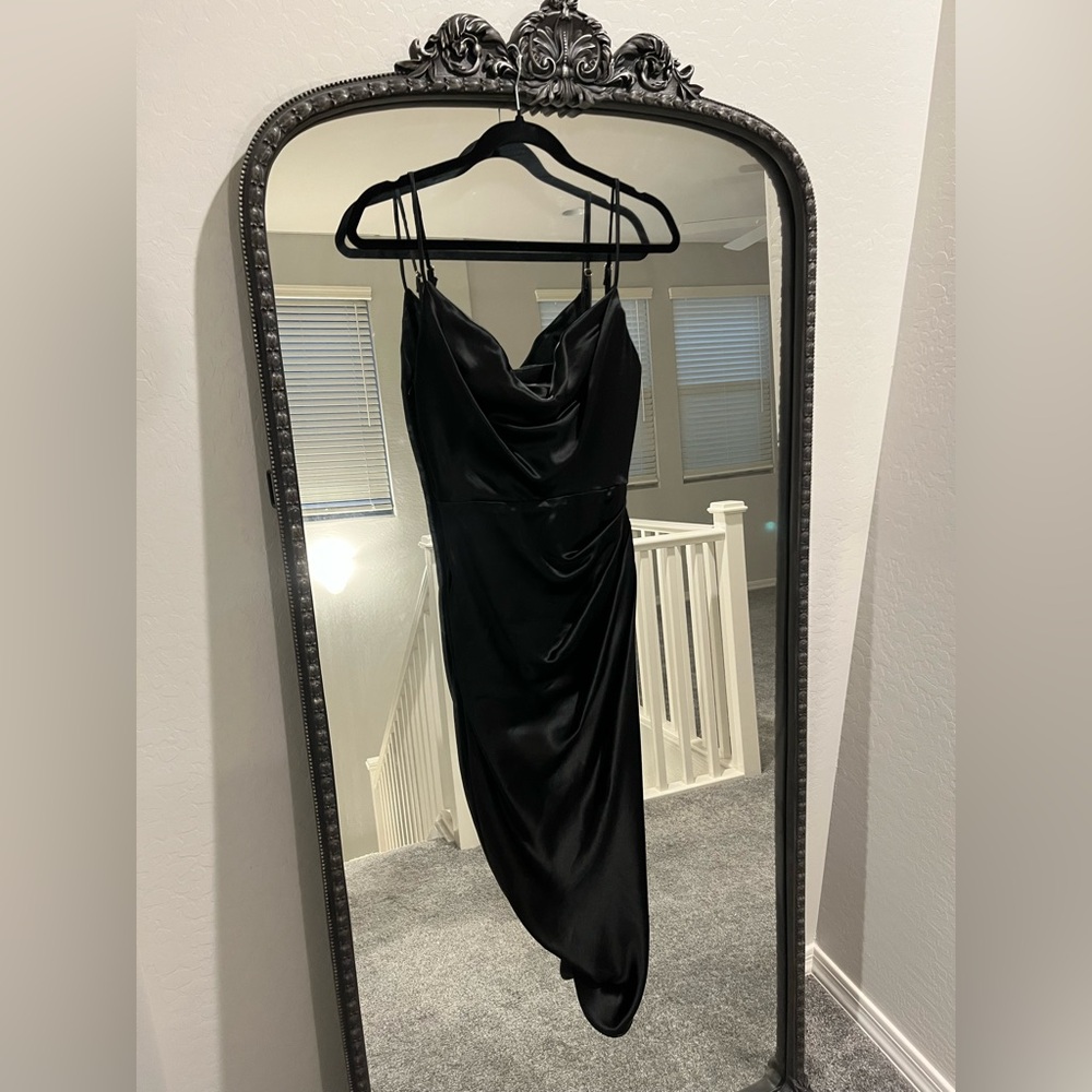 House of CB Reva Satin Gathered Corset Dress - Picture 5 of 13